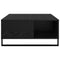 vidaXL Coffee Table Black oak 80 x 80 x 36.5 cm Engineered wood