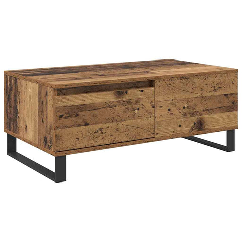 vidaXL Coffee Table Old Wood 90 x 50 x 36.5 cm Engineered Wood