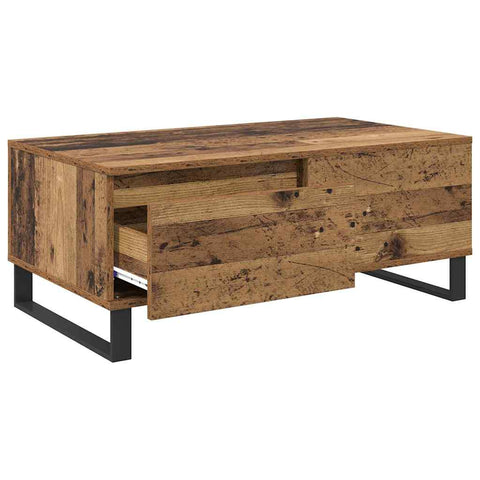 vidaXL Coffee Table Old Wood 90 x 50 x 36.5 cm Engineered Wood