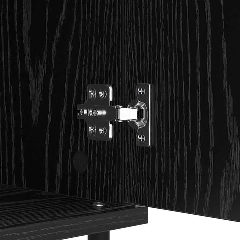 vidaXL Sideboard 2 pcs Black Oak 40 x 35 x 70 cm