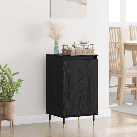 vidaXL Sideboard 2 pcs Black Oak 40 x 35 x 70 cm