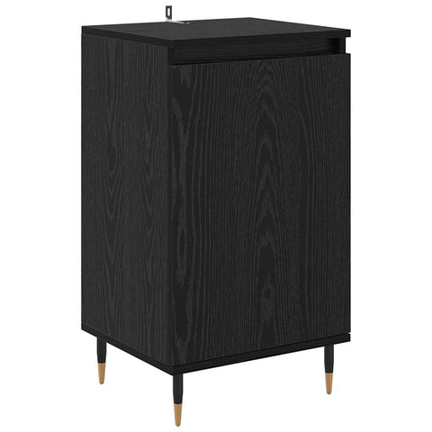 vidaXL Sideboard 2 pcs Black Oak 40 x 35 x 70 cm