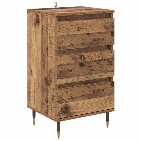 vidaXL Sideboard with Drawer Old wood 35 x 40 x 70 cm Engineered wood