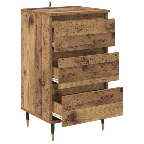 vidaXL Sideboard with Drawer Old wood 35 x 40 x 70 cm Engineered wood