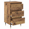vidaXL Sideboard with Drawer Old wood 35 x 40 x 70 cm Engineered wood