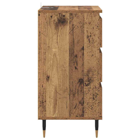 vidaXL Sideboard with Drawer Old wood 35 x 40 x 70 cm Engineered wood