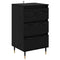 vidaXL Sideboard with Drawer Black oak 35 x 40 x 70 cm Engineered wood