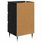 vidaXL Sideboard with Drawer Black oak 35 x 40 x 70 cm Engineered wood