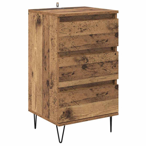 vidaXL Sideboard Old Wood 40 x 35 x 70 cm Engineered Wood and Iron