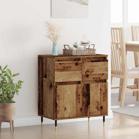 vidaXL Sideboard Old Wood 60 x 35 x 70 cm Engineered Wood and Iron