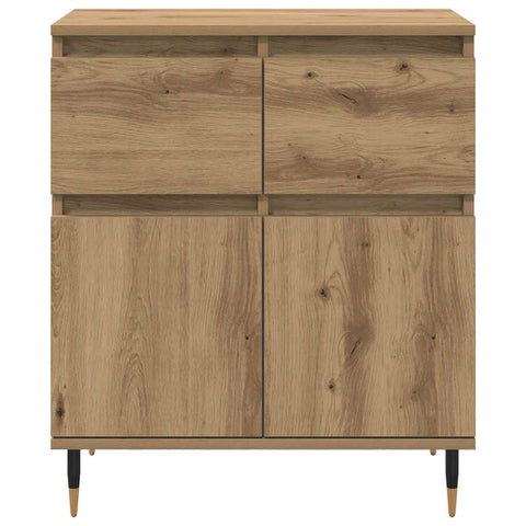vidaXL Sideboard Artisan Oak 60 x 35 x 70 cm Engineered Wood and Iron