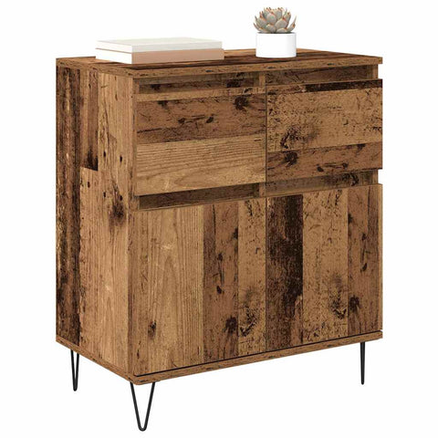 vidaXL Sideboard Old Wood 60 x 35 x 70 cm Engineered Wood and Iron