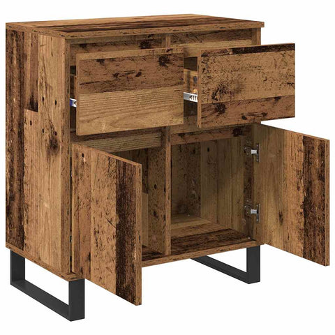 vidaXL Sideboard Old Wood 60 x 35 x 70 cm Engineered Wood and Iron