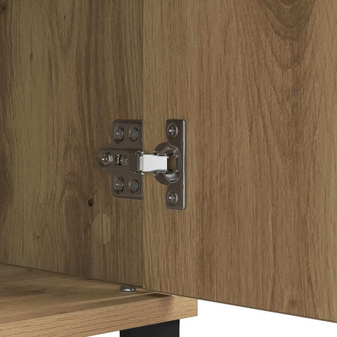 vidaXL Sideboard Artisan Oak 60 x 35 x 70 cm Engineered Wood and Iron