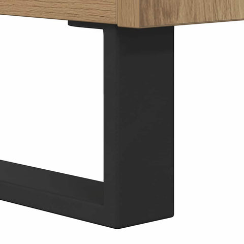 vidaXL Sideboard Artisan Oak 60 x 35 x 70 cm Engineered Wood and Iron