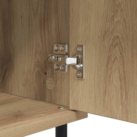 vidaXL Sideboard Artisan Oak 40 x 35 x 70 cm Engineered Wood and Iron