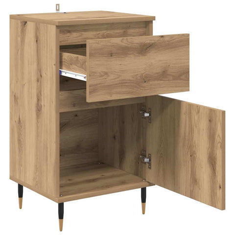 vidaXL Sideboard Artisan Oak 40 x 35 x 70 cm Engineered Wood and Iron