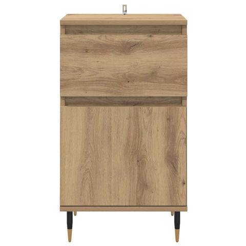 vidaXL Sideboard Artisan Oak 40 x 35 x 70 cm Engineered Wood and Iron