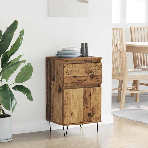 vidaXL Sideboard with Drawer Old wood 35 x 40 x 70 cm Engineered wood