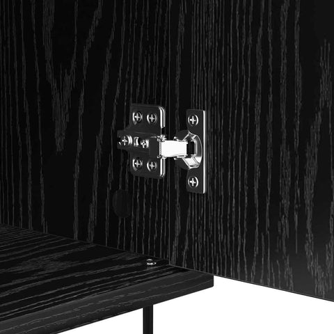 vidaXL Sideboard with Drawer Black oak 35 x 40 x 70 cm Engineered wood