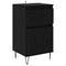 vidaXL Sideboard with Drawer Black oak 35 x 40 x 70 cm Engineered wood