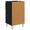 vidaXL Sideboard with Drawer Black oak 35 x 40 x 70 cm Engineered wood