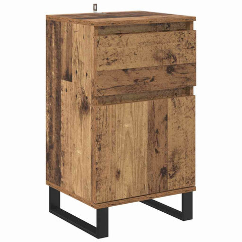 vidaXL Sideboard with Drawer Old wood 35 x 40 x 70 cm Engineered wood