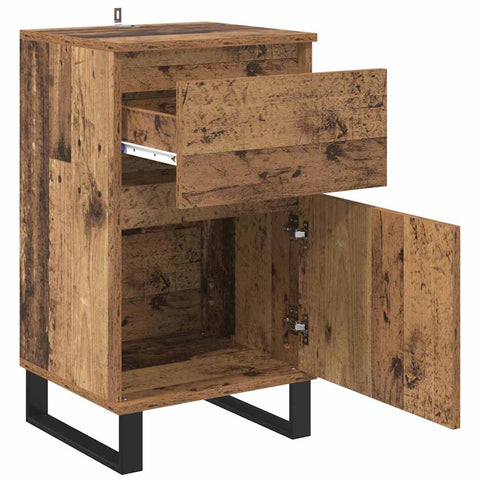 vidaXL Sideboard with Drawer Old wood 35 x 40 x 70 cm Engineered wood