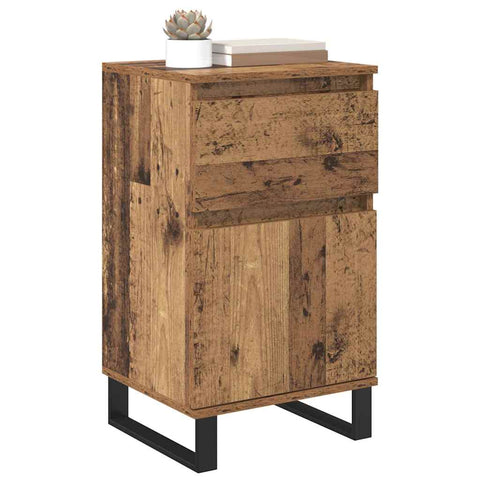 vidaXL Sideboard with Drawer Old wood 35 x 40 x 70 cm Engineered wood