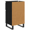 vidaXL Sideboard with Drawer Black oak 35 x 40 x 70 cm Engineered wood