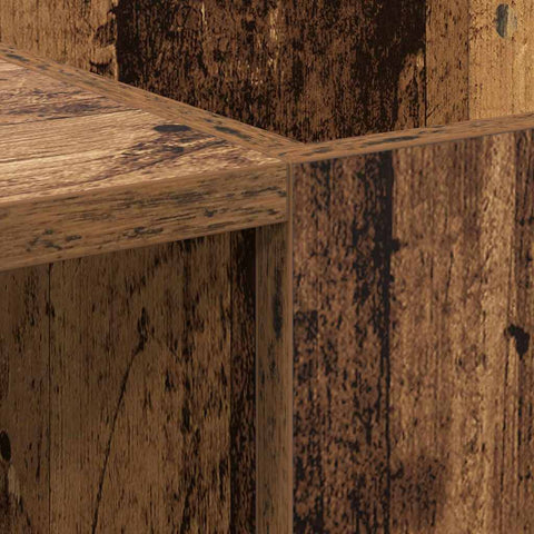 vidaXL Record Cabinet with Shelf with Door Old Wood 121 x 38 x 48 cm