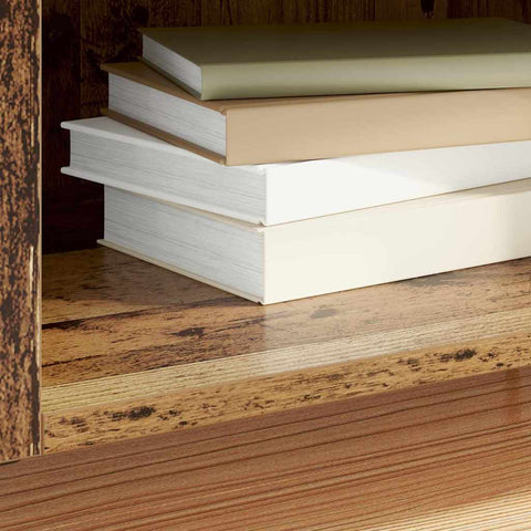 vidaXL Record Cabinet with Shelf with Door Old Wood 121 x 38 x 48 cm