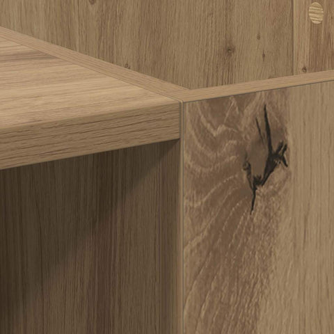 vidaXL Record Cabinet with Shelf Artisan Oak 121 x 38 x 48 cm