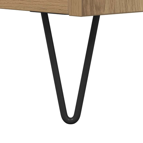 vidaXL Record Cabinet with Shelf Artisan Oak 121 x 38 x 48 cm