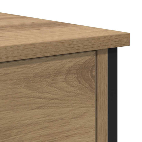 vidaXL Bedside Table Artisan Oak 34 x 35.5 x 45 cm Engineered Wood