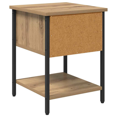 vidaXL Bedside Table with Drawer 2 pcs Artisan oak 34 x 35.5 x 45 cm