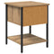 vidaXL Bedside Table with Drawer 2 pcs Artisan oak 34 x 35.5 x 45 cm