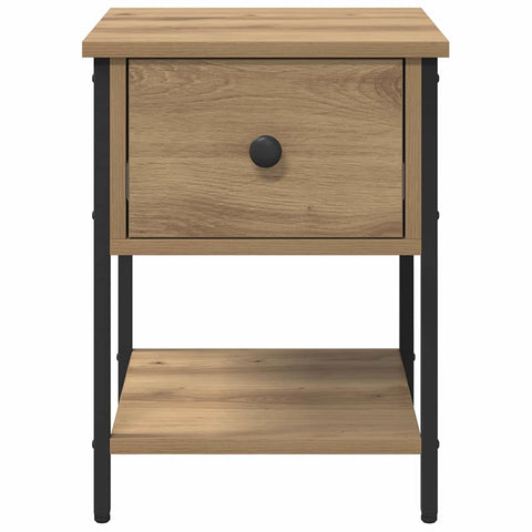 vidaXL Bedside Table with Drawer 2 pcs Artisan oak 34 x 35.5 x 45 cm