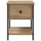 vidaXL Bedside Table with Drawer 2 pcs Artisan oak 34 x 35.5 x 45 cm