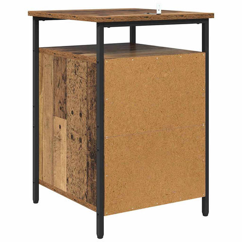 vidaXL Bedside Cabinet Old Wood 40 x 42 x 60cm Engineered Wood