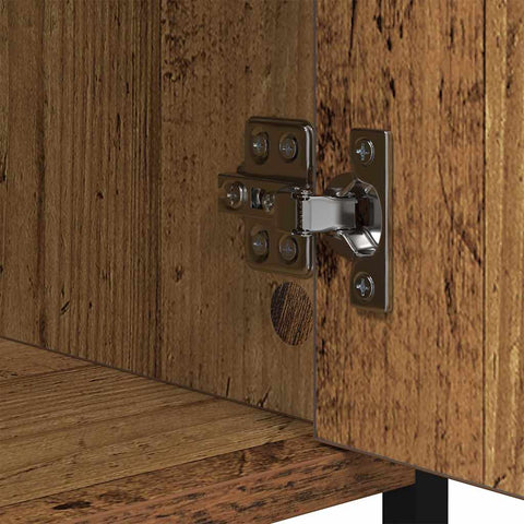 vidaXL Bedside Cabinet 2 pcs Old wood 40 x 42 x 60cm Engineered Wood