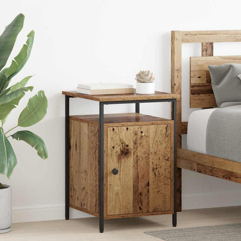 vidaXL Bedside Cabinet 2 pcs Old wood 40 x 42 x 60cm Engineered Wood