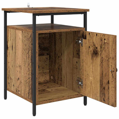 vidaXL Bedside Cabinet 2 pcs Old wood 40 x 42 x 60cm Engineered Wood