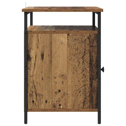 vidaXL Bedside Cabinet 2 pcs Old wood 40 x 42 x 60cm Engineered Wood