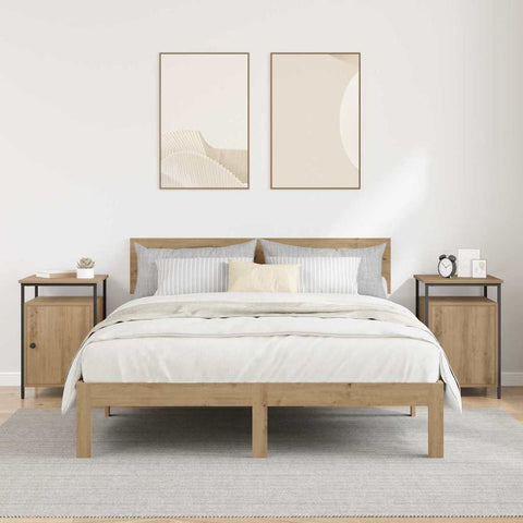 vidaXL Bedside Cabinet 2 pcs Artisan Oak 40 x 42 x 60cm