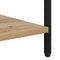 vidaXL Bedside Table Artisan oak 40 x 40 x 50 cm Engineered wood