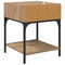 vidaXL Bedside Table Artisan oak 40 x 40 x 50 cm Engineered wood