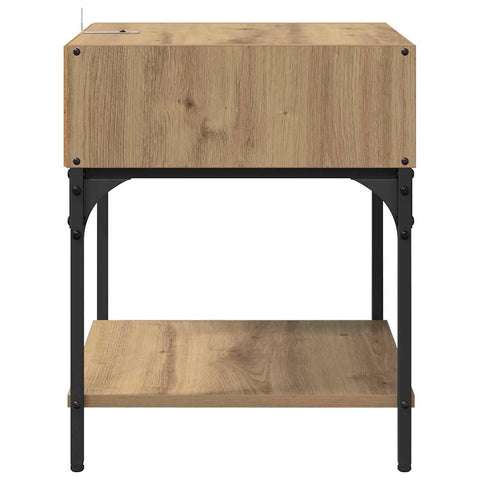 vidaXL Bedside Table Artisan oak 40 x 40 x 50 cm Engineered wood