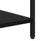 vidaXL Bedside Table Black oak 40 x 40 x 50 cm Engineered wood