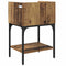 vidaXL Bedside Table with Drawer Old wood Engineered wood